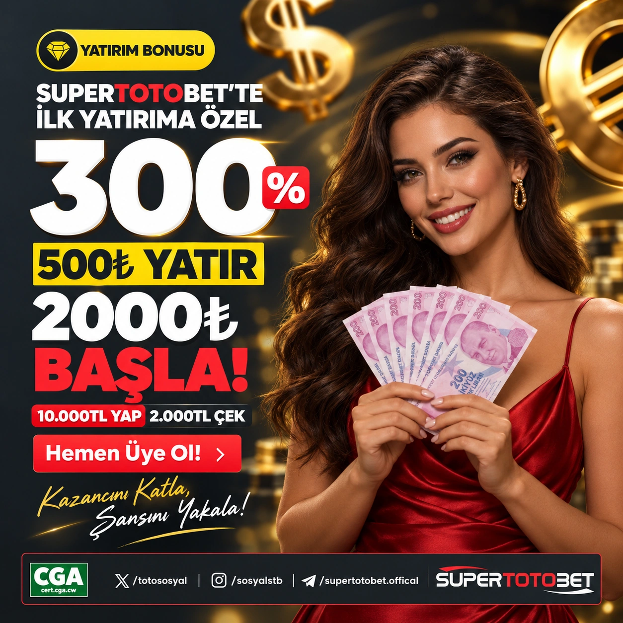 SüperTotoBet %300 İlk Yatırım Bonusu