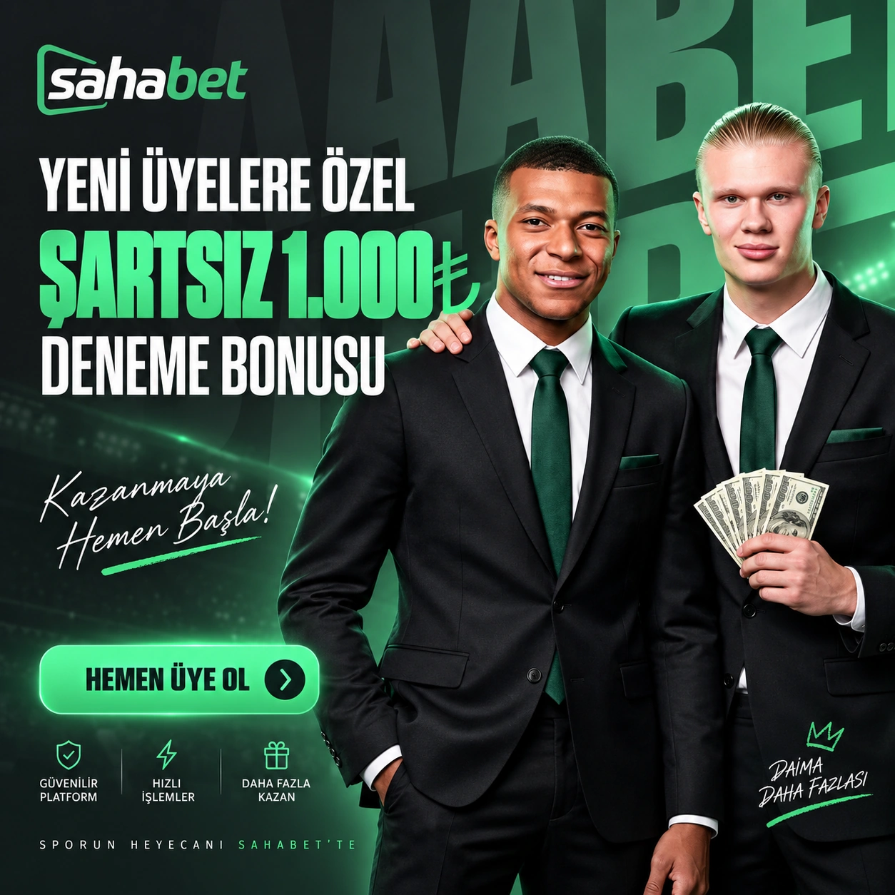 Sahabet Şartsız Deneme Bonusu